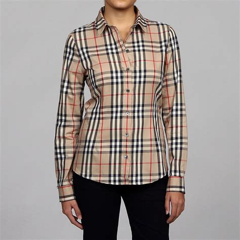 burberry society blouse|Burberry long sleeve shirt women's.